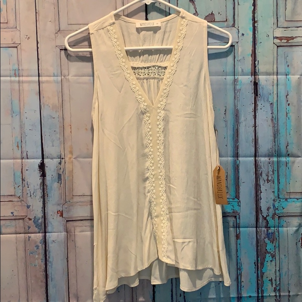 Cream Wanderlux top
